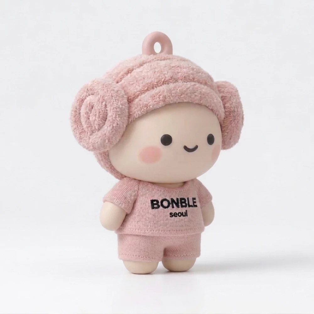 bonble-ee, the BONBLE mascot keyring in pink